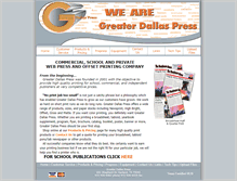 Tablet Screenshot of greaterdallaspress.com